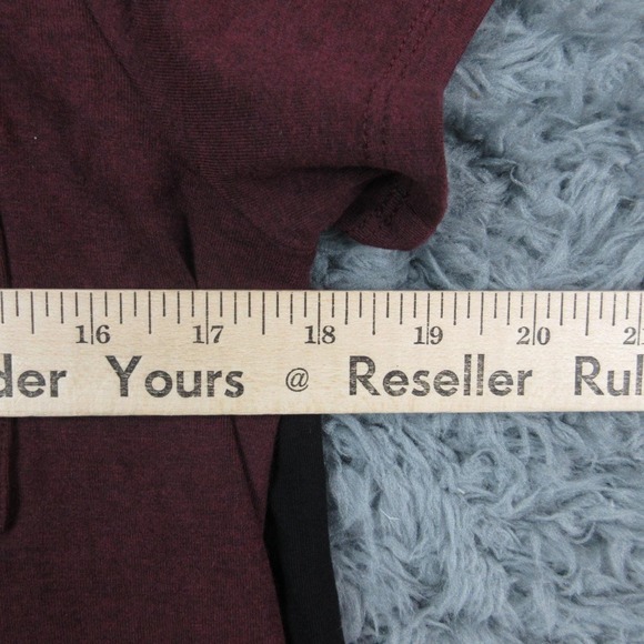 Market & Spruce Shirt Womens Medium Burgundy Black 2 Pack NWT - Picture 3 of 15